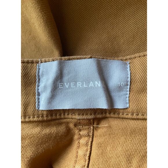 New Everlane Utility Barrel Golden Brown Color Pants Size 10 - Picture 8 of 10